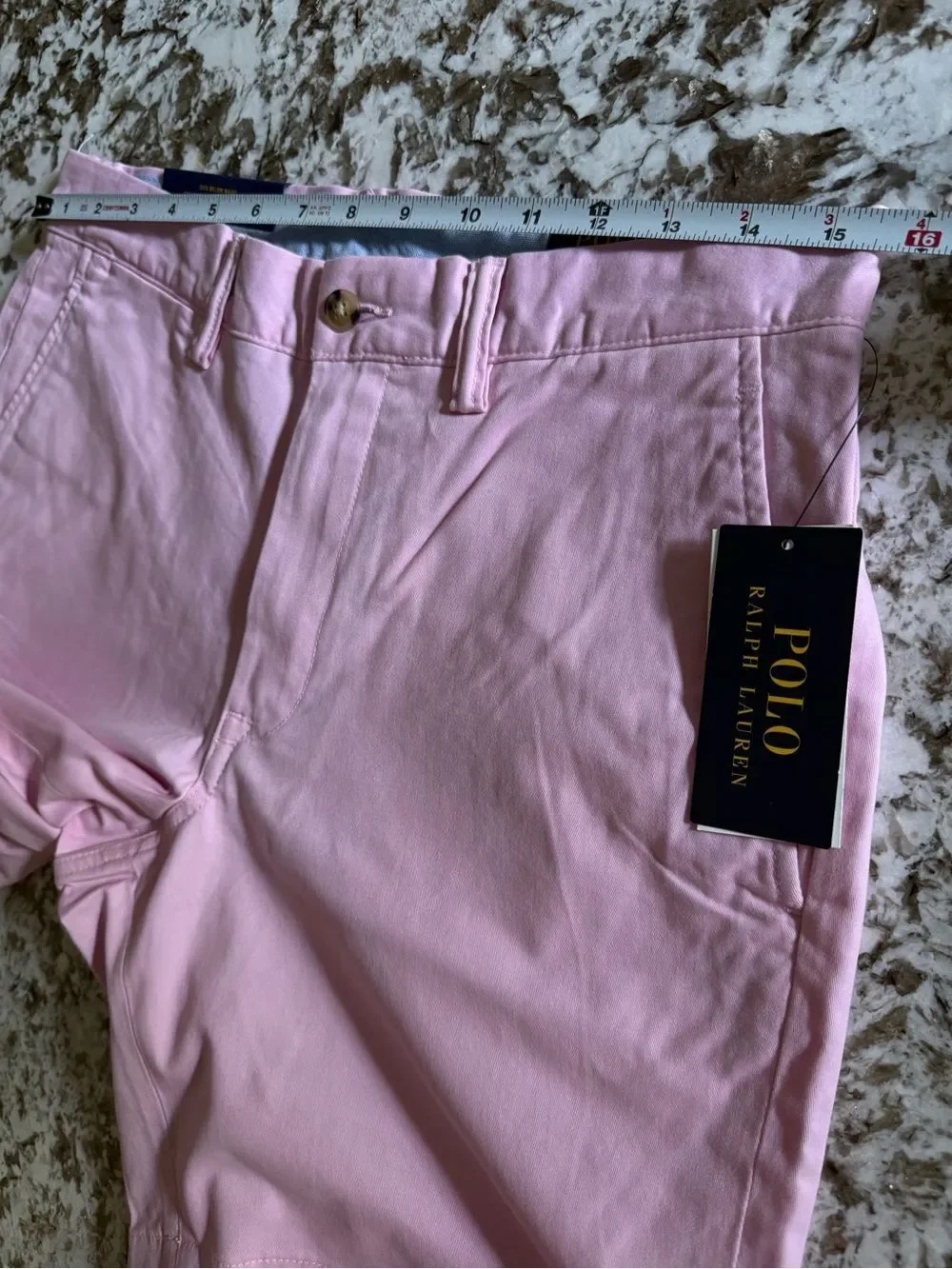 Polo Ralph Lauren Stretch Straight Fit Chino Shorts Pink Size 30 NWT
